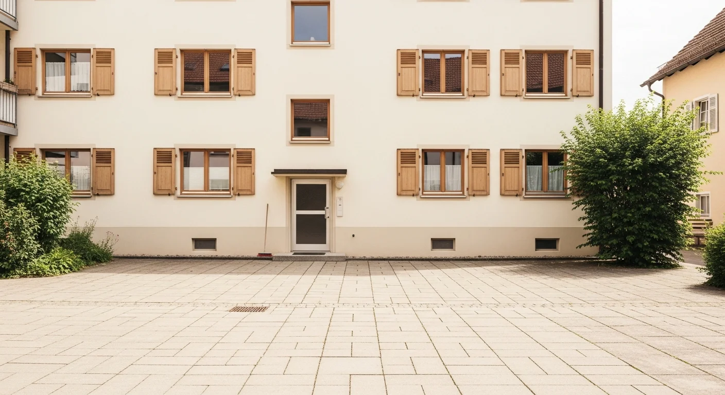 Geräumiger Innenhof eines Wohnhauses in Wendlingen